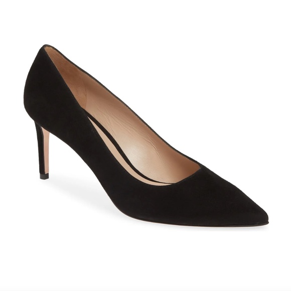 Stuart Weitzman Shoes - NIB $398 STUART WEITZMAN 70mm Leigh Pump in Black Suede - 8.5!